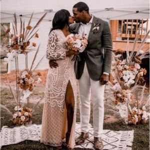 Bohemian wedding dress